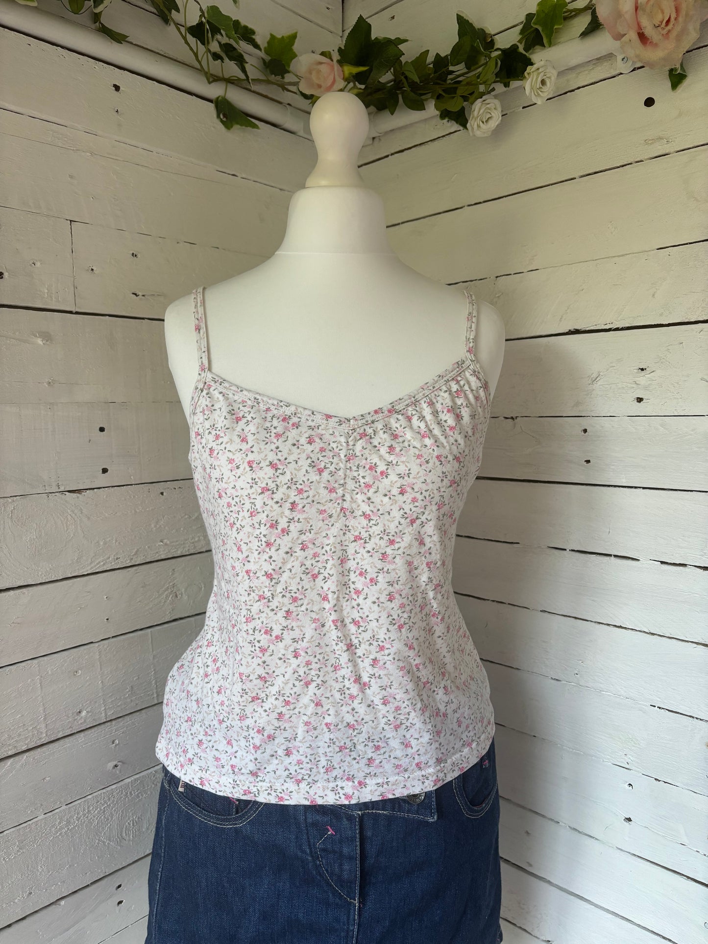 Pink Floral Cami