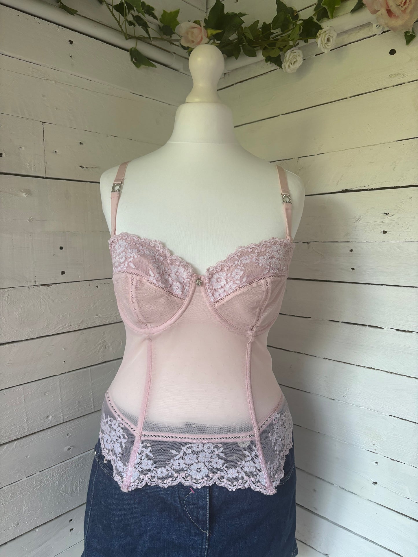 Pink Lace Corset