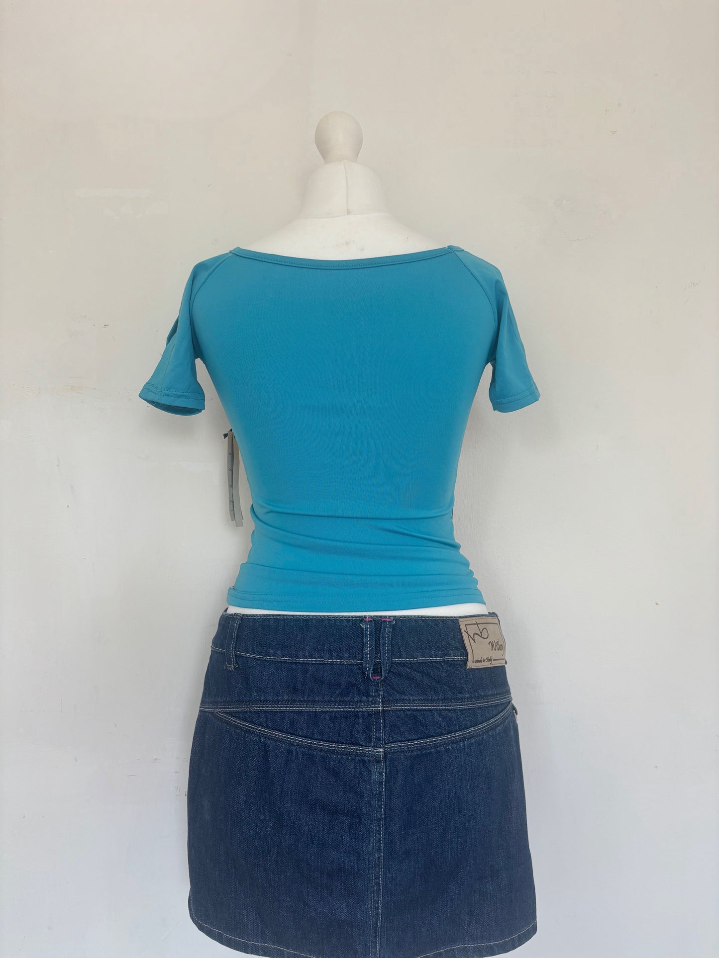 Colourful Blue Baby Tee