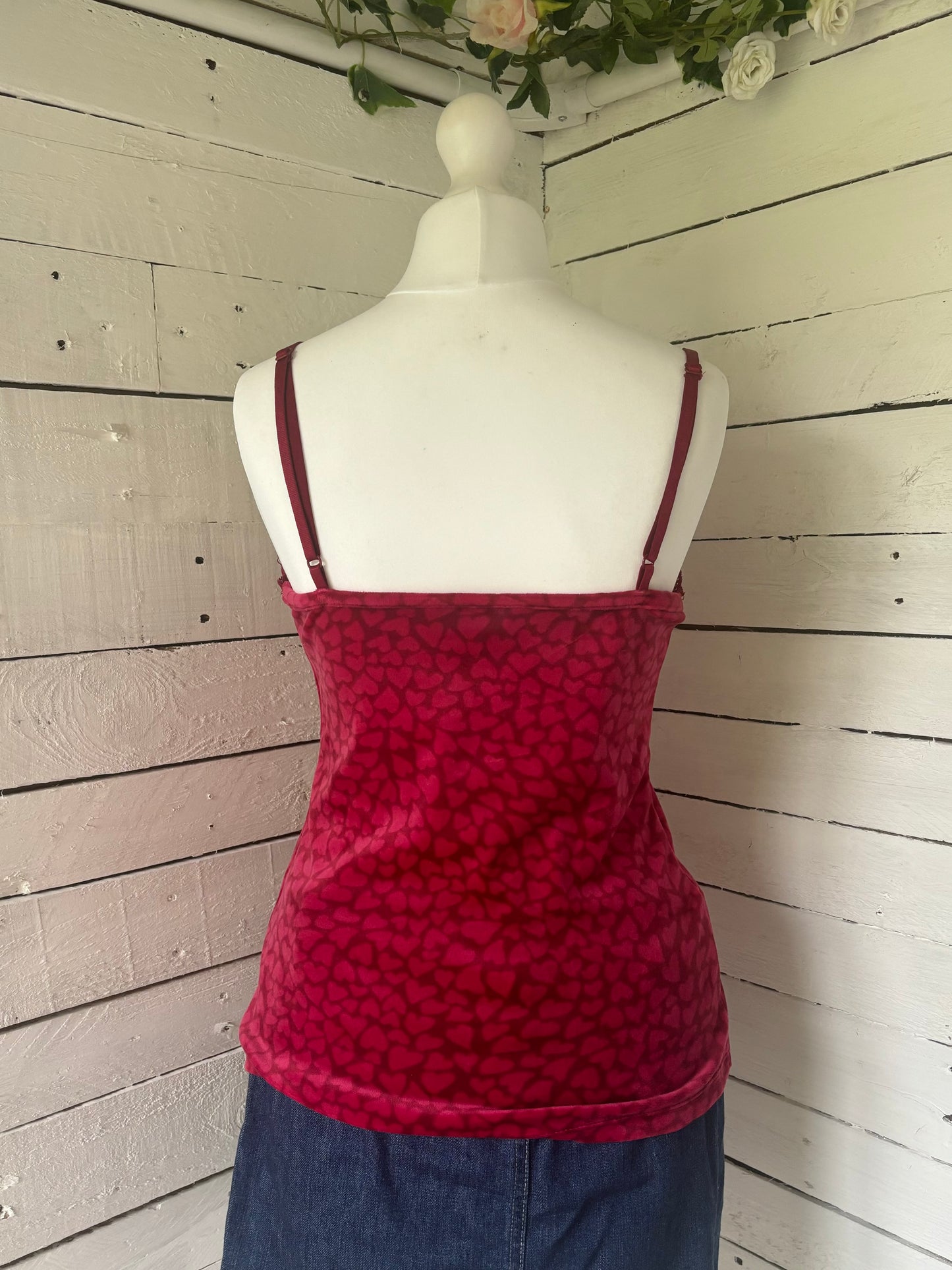 Red Velvet Love Heart Cami