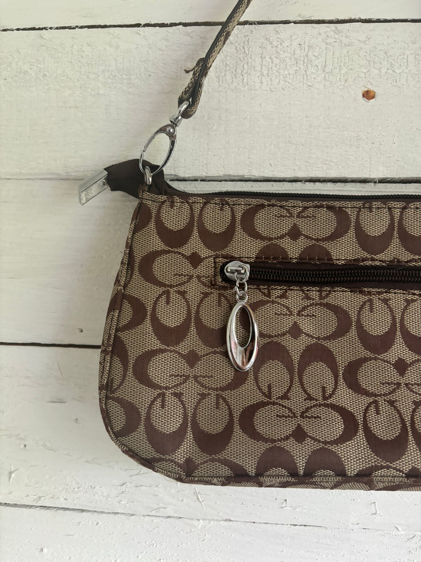 Brown Monogram Shoulder Bag