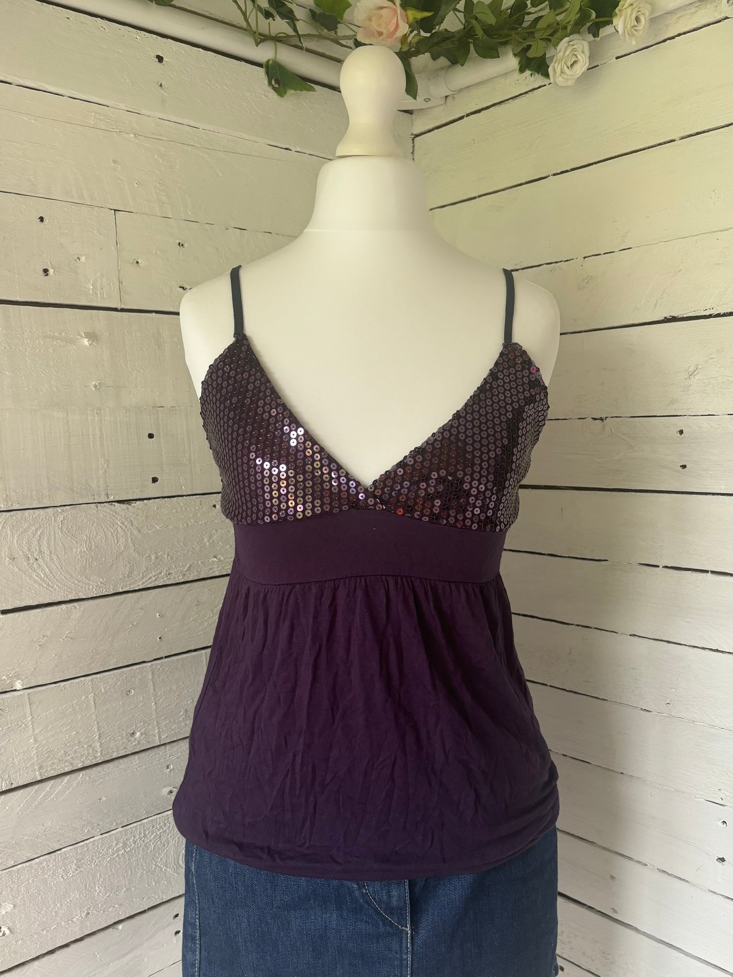 Purple Sequin Cami