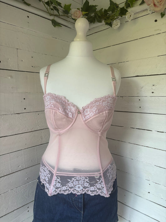 Pink Lace Corset