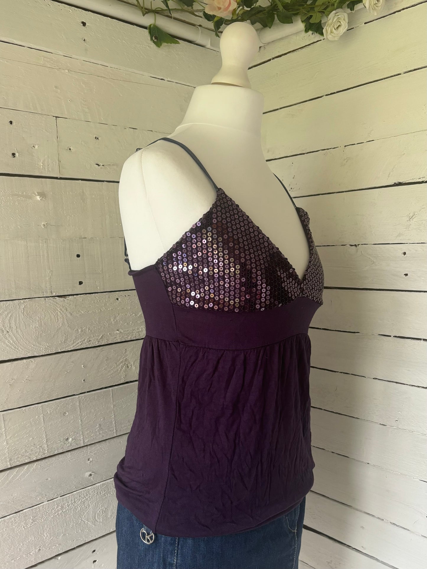 Purple Sequin Cami