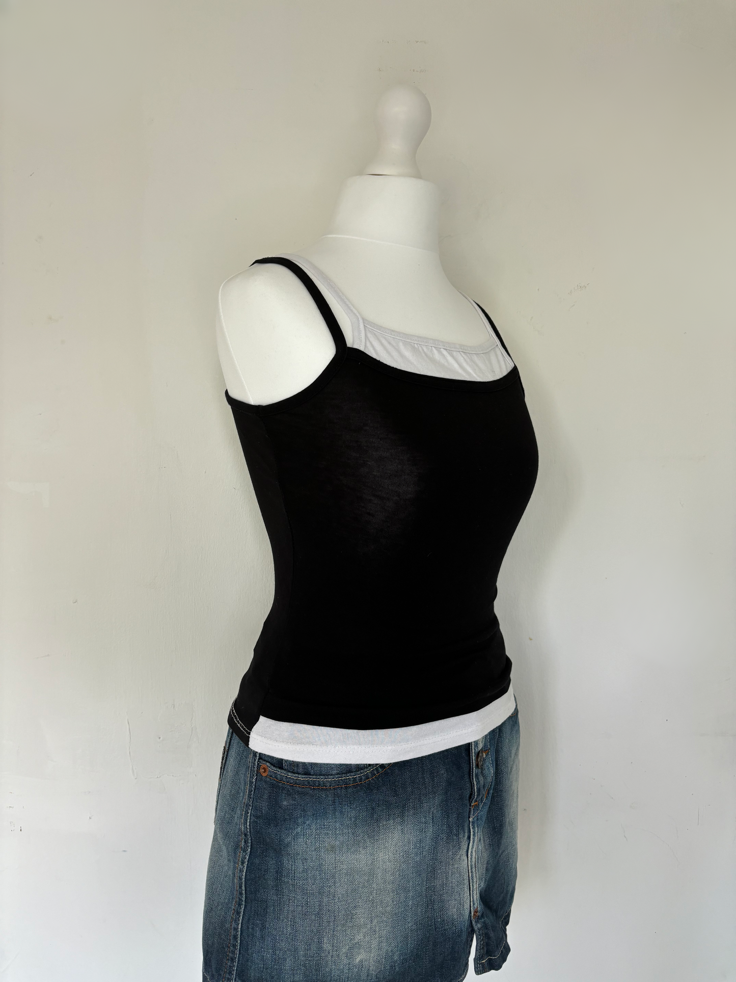 Black & White Layered Cami