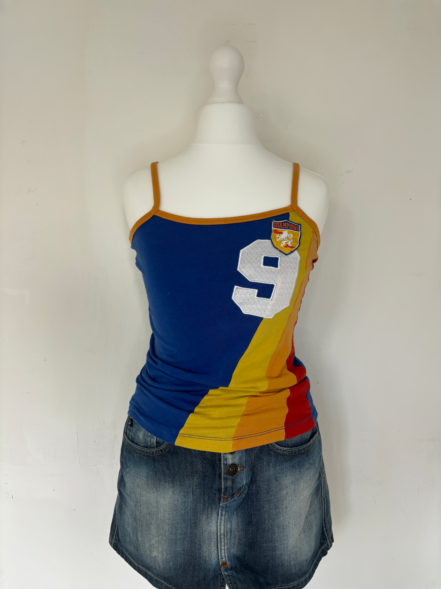 Blue & Yellow Sporty Cami