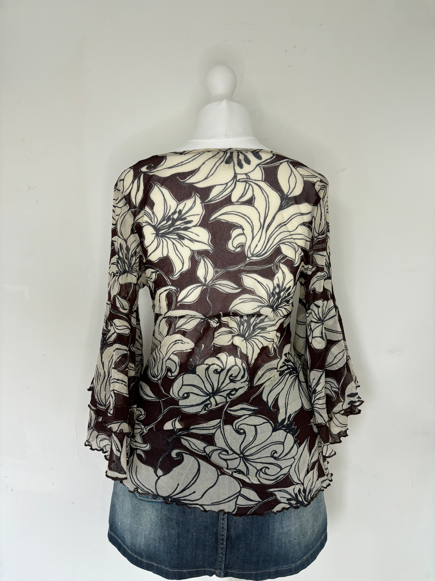 Brown Floral Long Sleeve