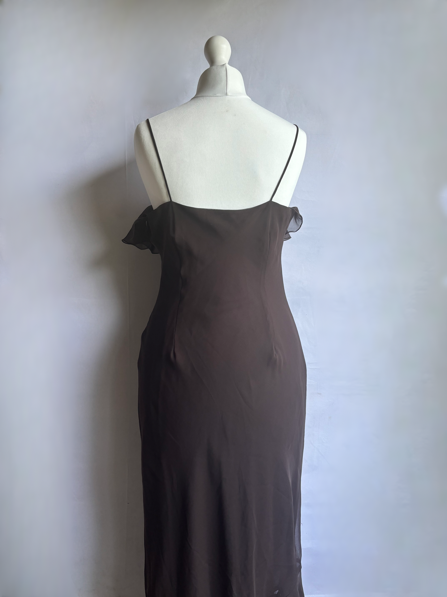 Brown Frill Dress