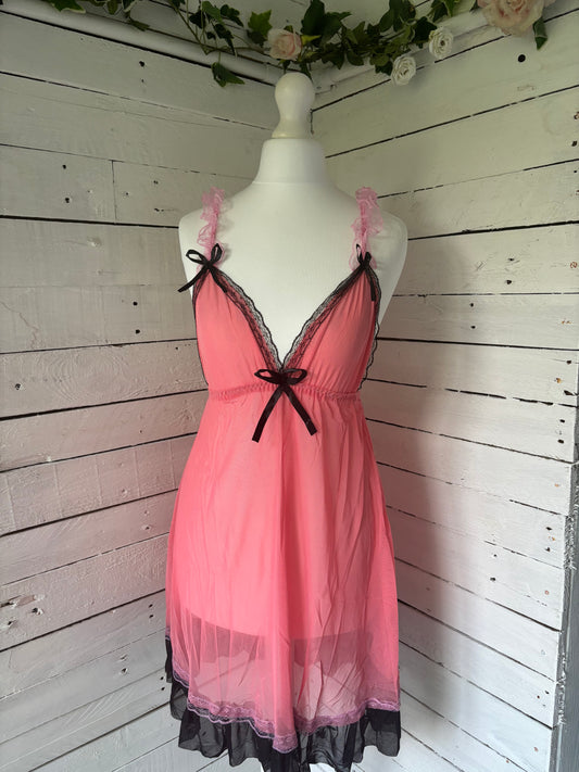 Berry Pink Bow Dress