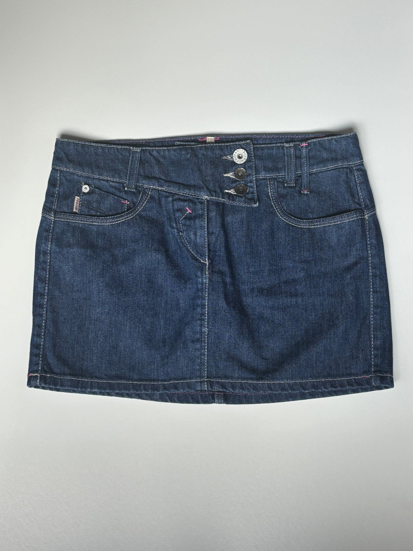 Dark Wash Denim Mini Skirt