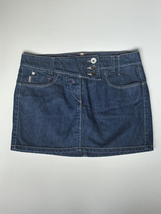 Dark Wash Denim Mini Skirt