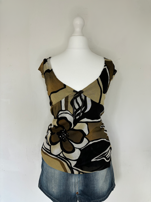 Green & Brown Top