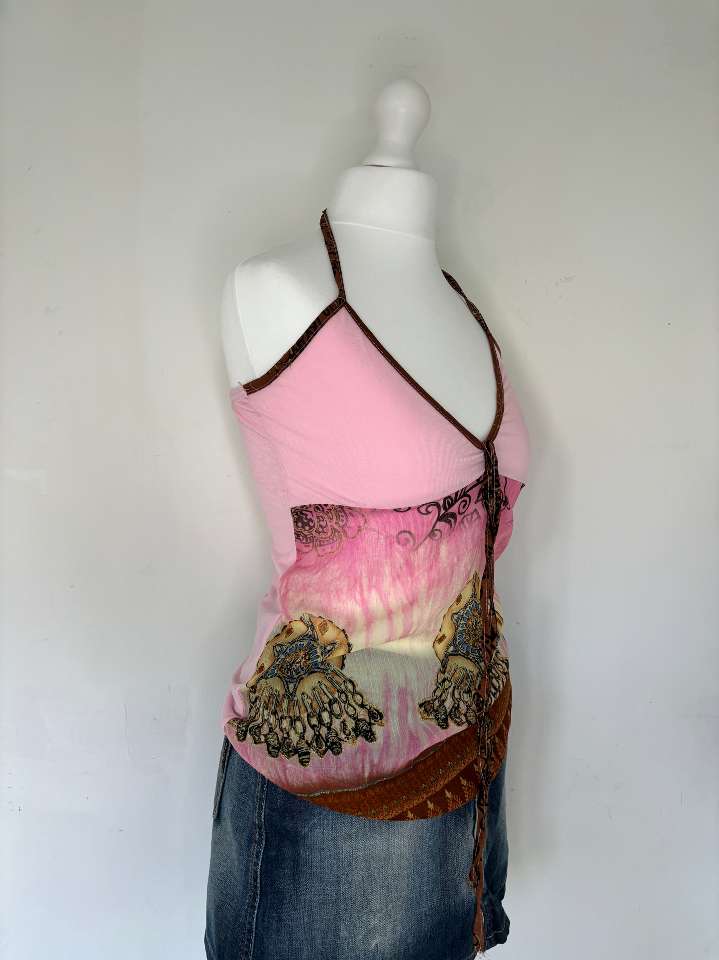 Pink Halter Neck