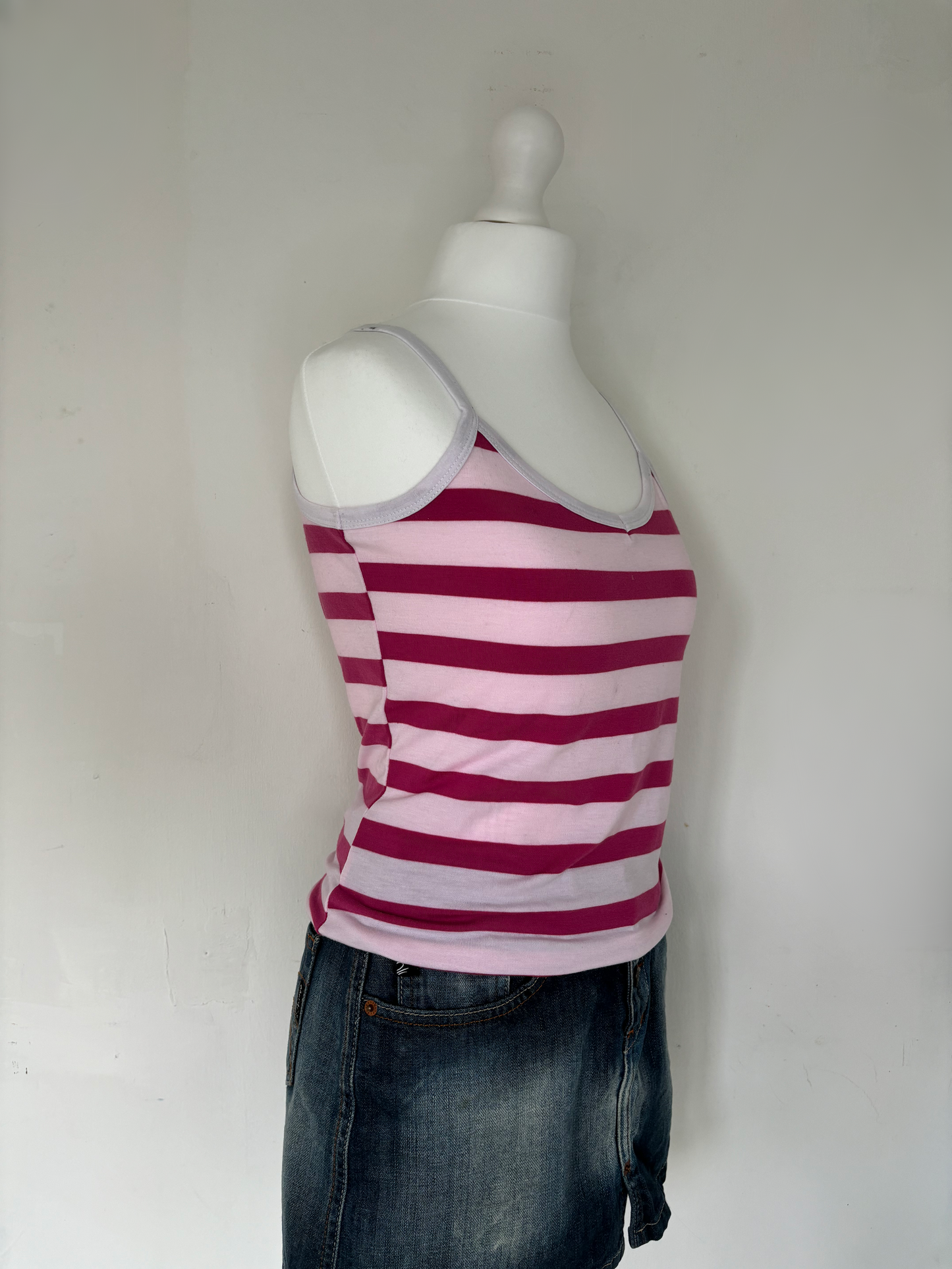 Pink Striped Cami