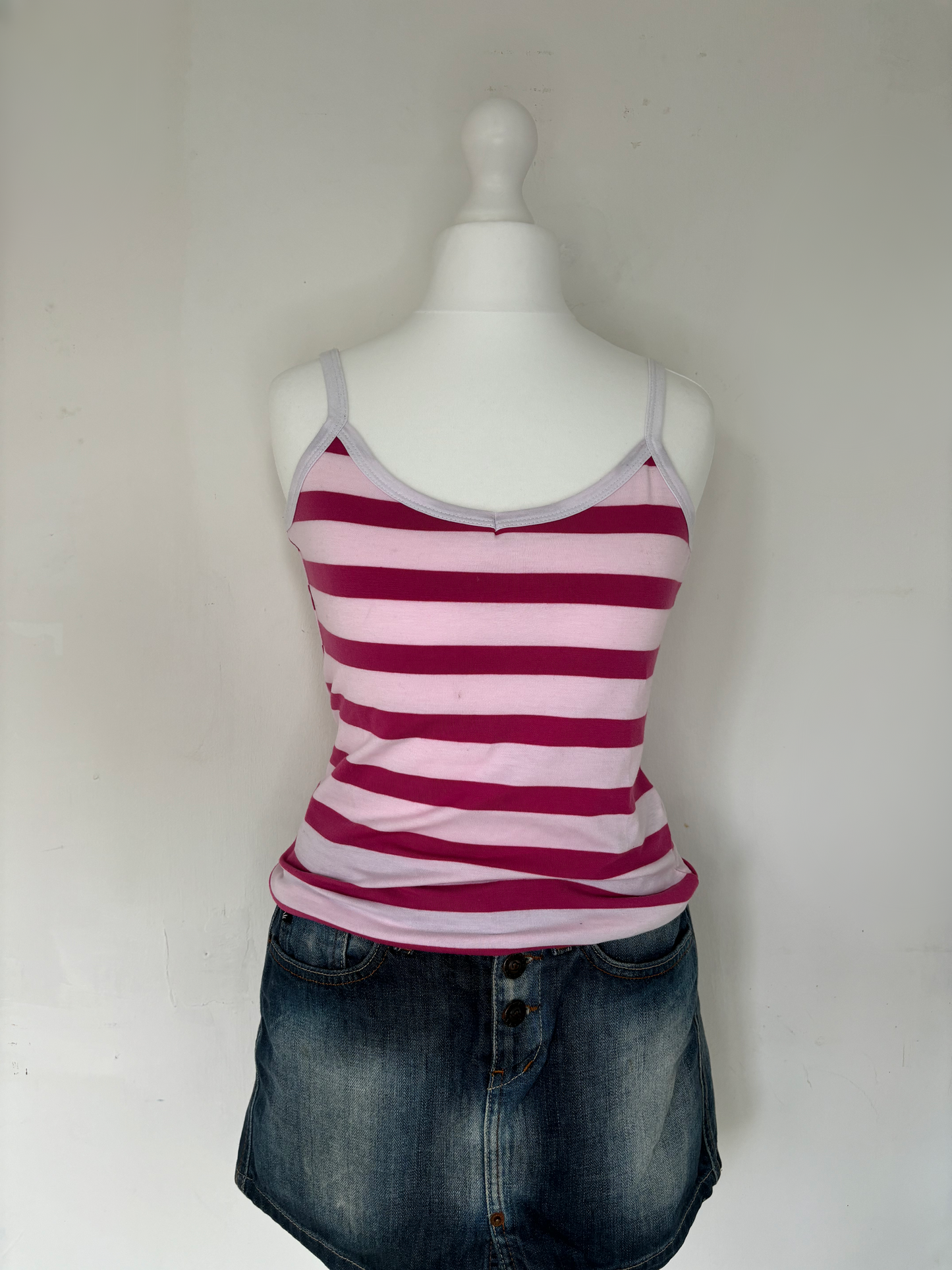 Pink Striped Cami