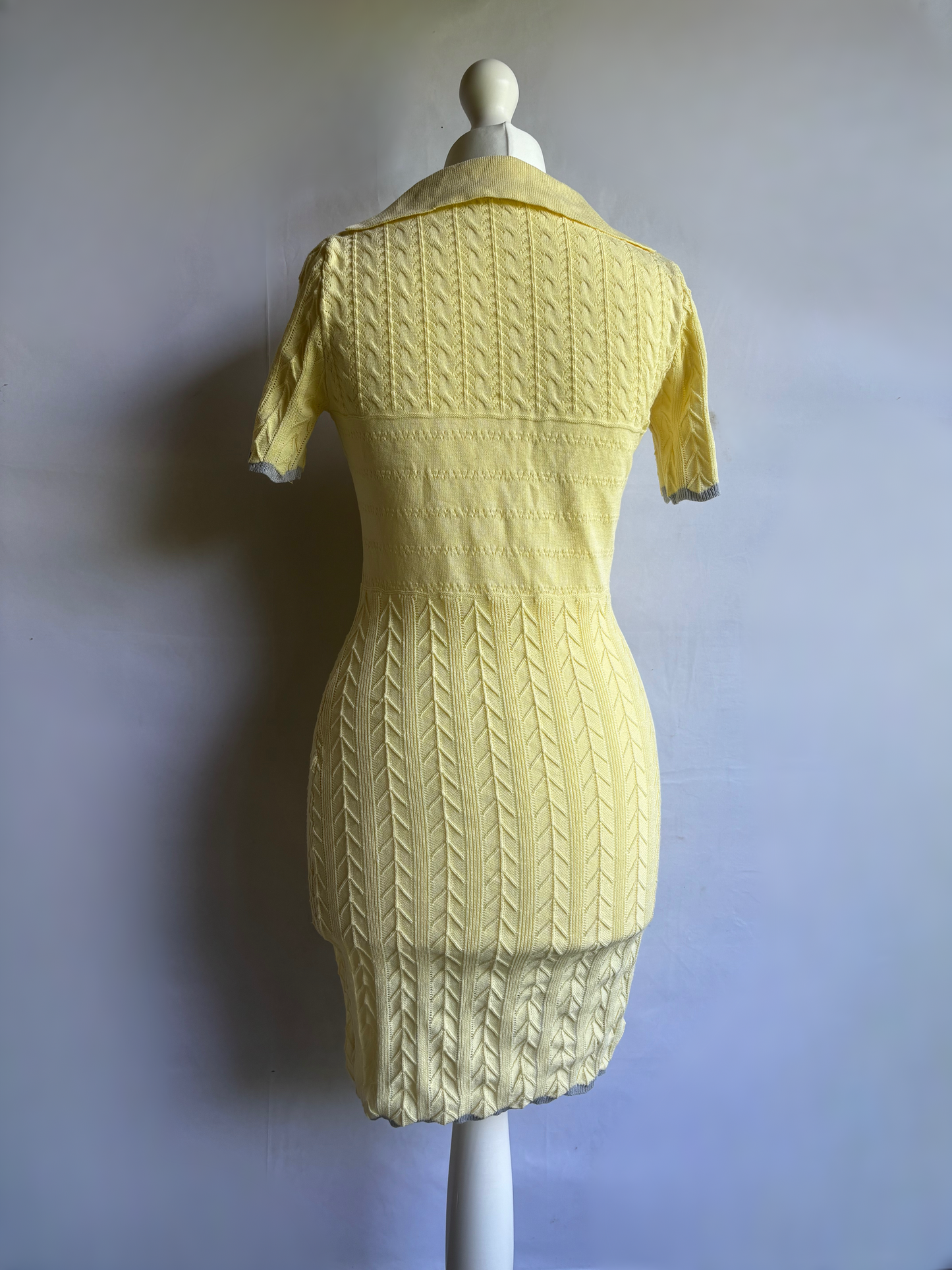 Yellow Knit Dress