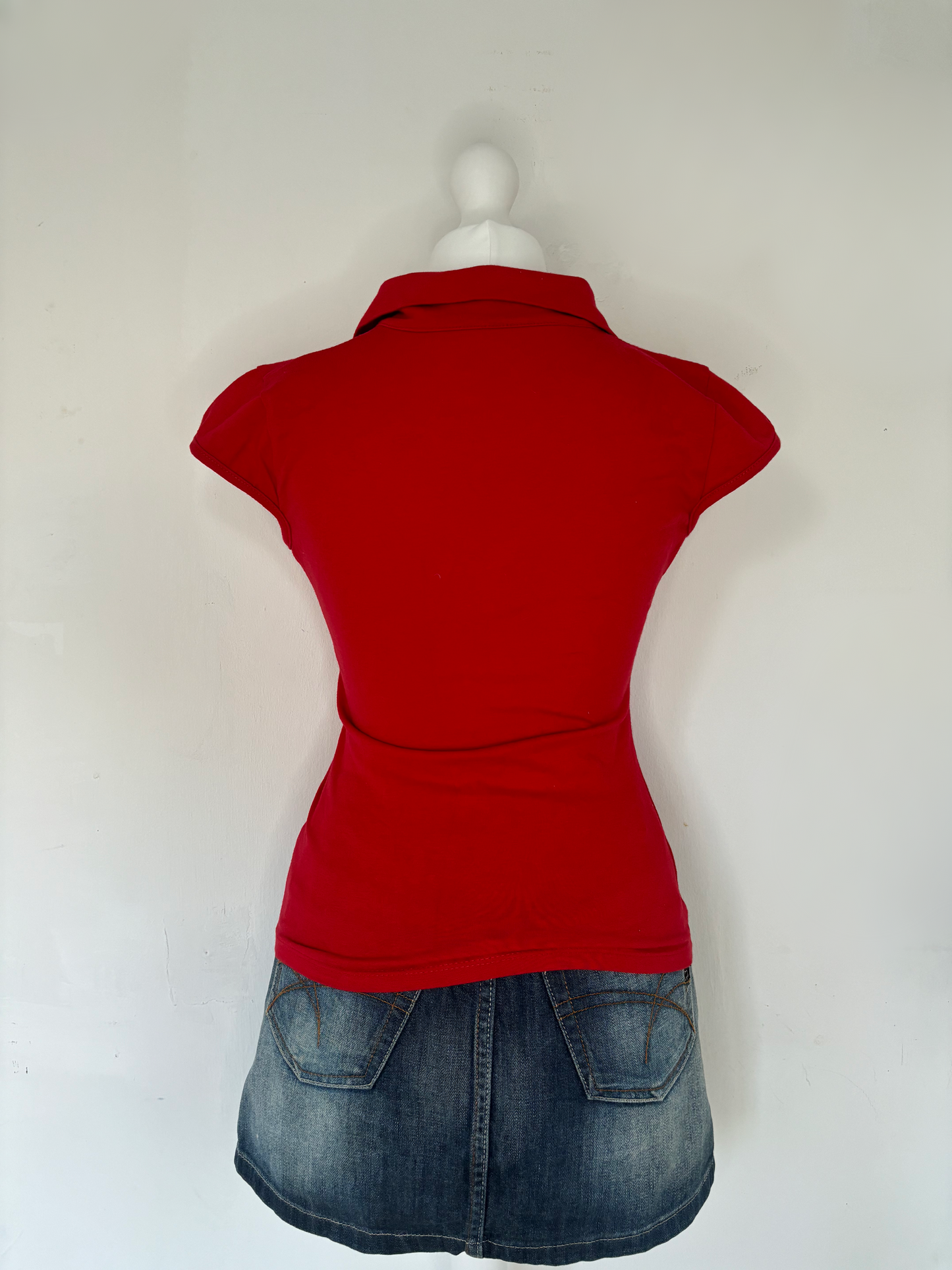 Red Diamanté Baby Tee